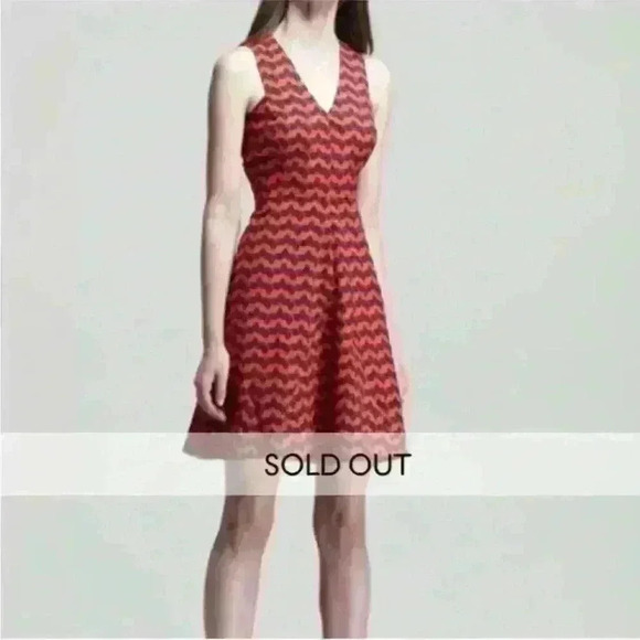 10 Crosby Derek Lam Sleeveless Printed Godet Dress - Picture 2 of 8